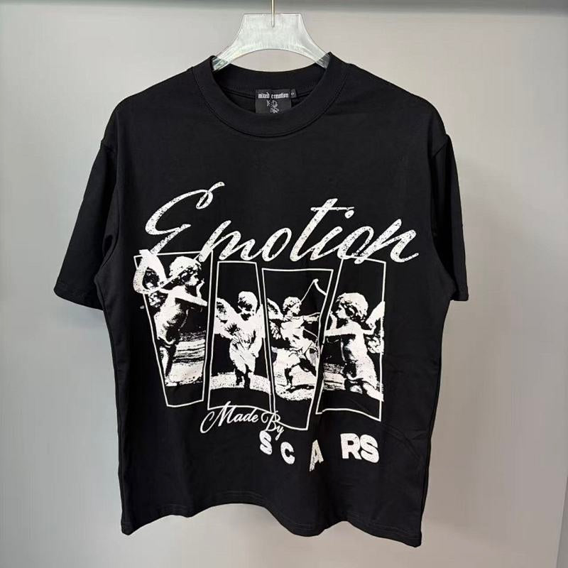 MIXED EMOTION T SHIRTS High-quality streetwear made from 260g pure cotton fabric.