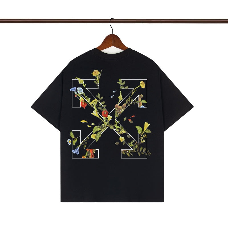 OFF WHITE T SHIRTS High-quality pure cotton high-street style