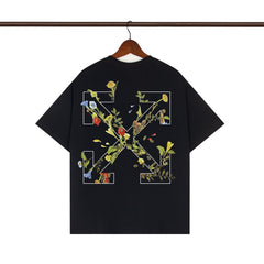 OFF WHITE T SHIRTS High-quality pure cotton high-street style