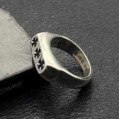 CHH Chrome heart Cross Ring Cross Glossy
