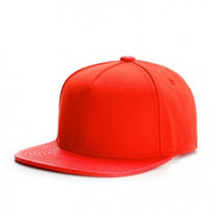 Trendy flat brimmed snapback hatsblank light plate without logo