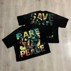 RARE PEACE T SHIRTS High-quality streetwear made from 260g pure cotton fabric.