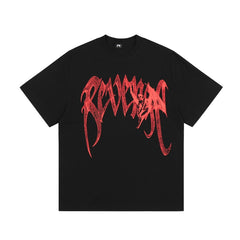 Revenge T Shirts High-quality streetwear with trendy Painted decoration