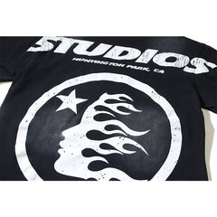 Hellstar T Shirts Retro style high street trend High-quality pure cotton high-street clothing