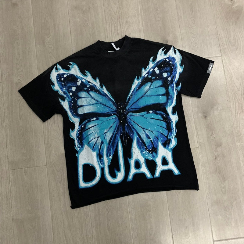 DUAA T shirts Latest European and American fashion rhinestone short-sleeved T-shirt