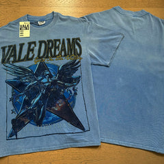 Valeforever Vale T Shirts Retro blue trendy print