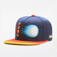 Trendy flat brimmed snapback hatsadjustable