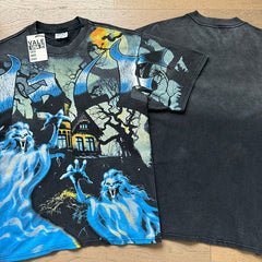 Valeforever Vale T Shirts Washed black with a distressed finish