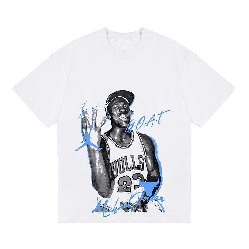 BIG FACE T shirts Pure Cotton High-Street Fashion