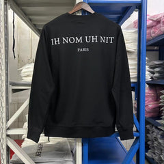 IH NOM UH NIT Crew neck sweatshirt High-quality pure cotton streetwear style