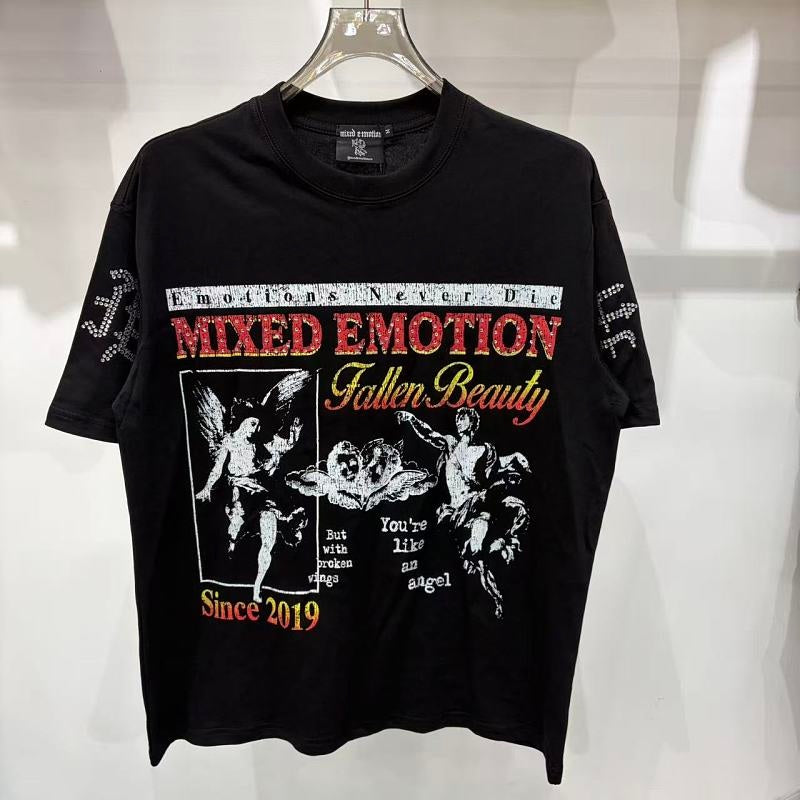 MIXED EMOTION T SHIRTS High-quality streetwear made from 260g pure cotton fabric.