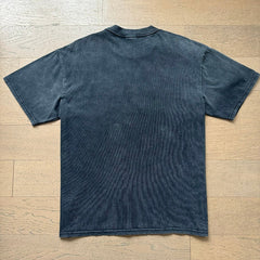 Valeforever Vale T Shirts Trendy letter print with a washed, distressed finish