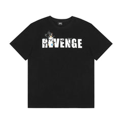 Revenge T Shirts High-quality streetwear with trendy Painted decoration