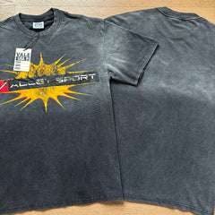 Valeforever Vale T Shirts Washed black with a distressed finish