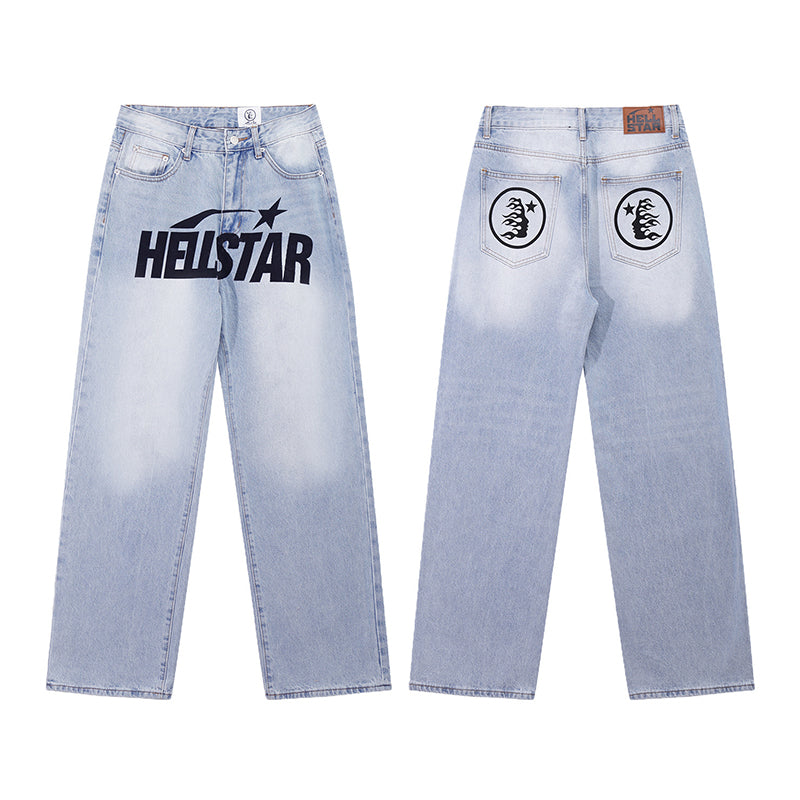 Hellstar Jeans High-quality pure cotton high-street clothing