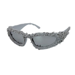 Trendy punk glasses dark and weird