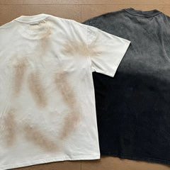 Valeforever Vale T Shirts Washed black with a distressed finish and hot-fix rhinestones.