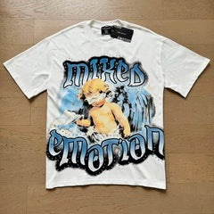 Mixed Emotion New Versatile Short-Sleeve T-Shirt