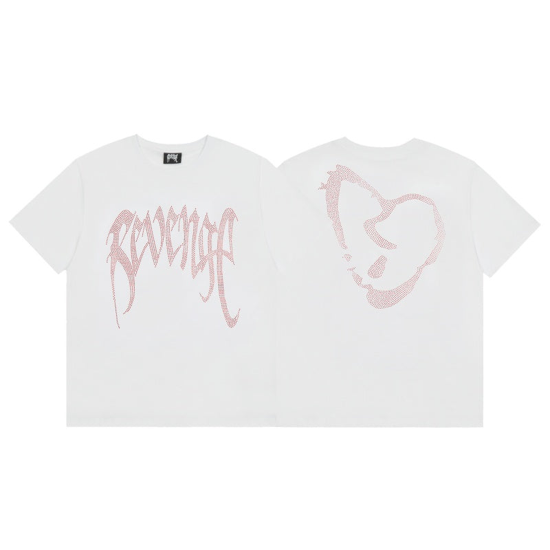Revenge T Shirts High-quality streetwear with trendy Painted decoration