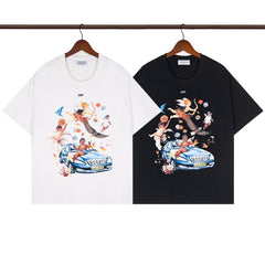 OFF WHITE T SHIRTS High-quality pure cotton high-street style