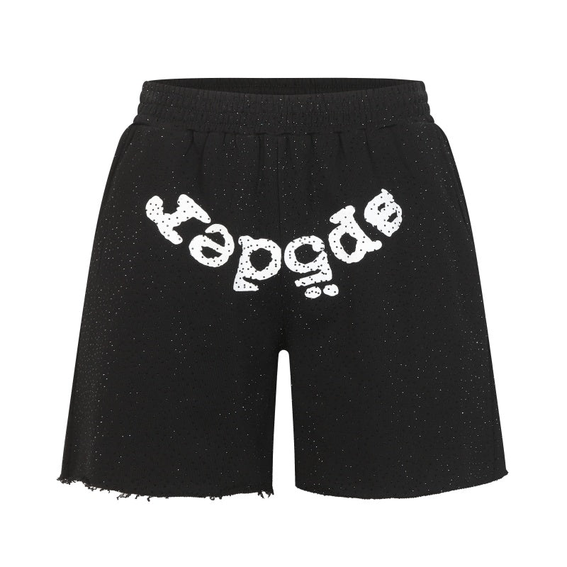 Sp5der Shorts Covered in Hot Diamonds