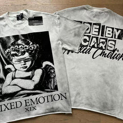 Mixed Emotion New Versatile Short-Sleeve T-Shirt