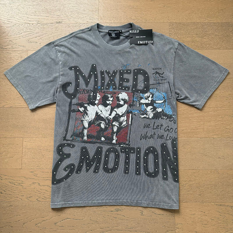 Mixed Emotion New Versatile Short-Sleeve T-Shirt