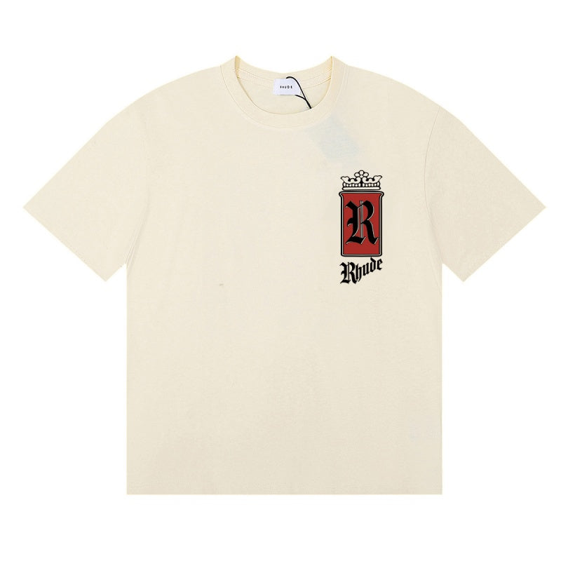Rhude T Shirts Three-color textured pure cotton print