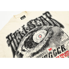Hellstar  T-shirt Direct Printing Pattern High-quality pure cotton high-street clothing