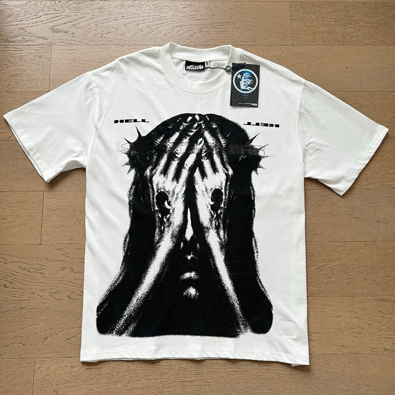 Hellstar T shirts High-street style, pure cotton, loose fit