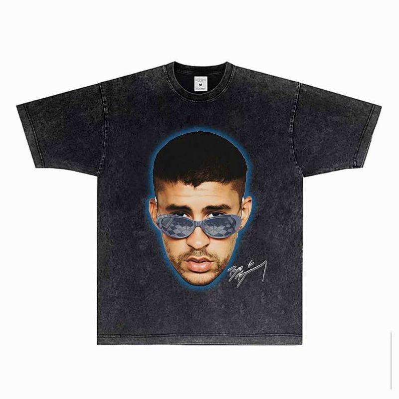 BIG FACE T shirts Pure Cotton High-Street Fashion