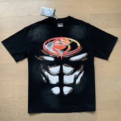 HellstarT Shirts Retro style high street trend High-quality pure cotton high-street clothing