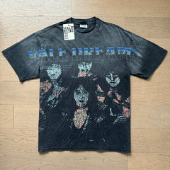 Valeforever Vale T Shirts Washed black with a distressed finish