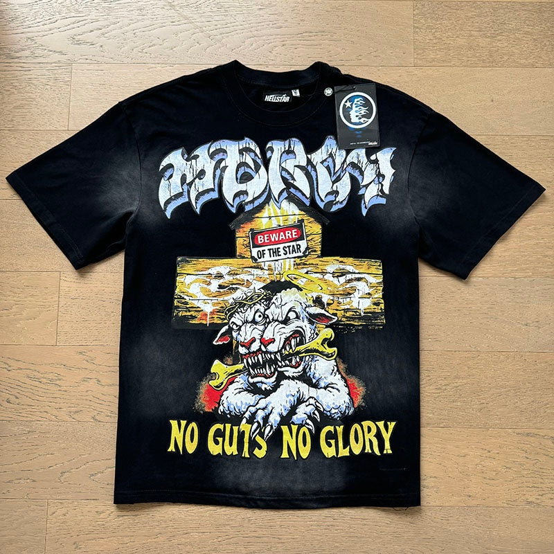 Hellstar T shirts High-street style, pure cotton, loose fit