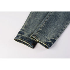Mens trendy purple jeans 100% cotton Pure Cotton High Street Trend