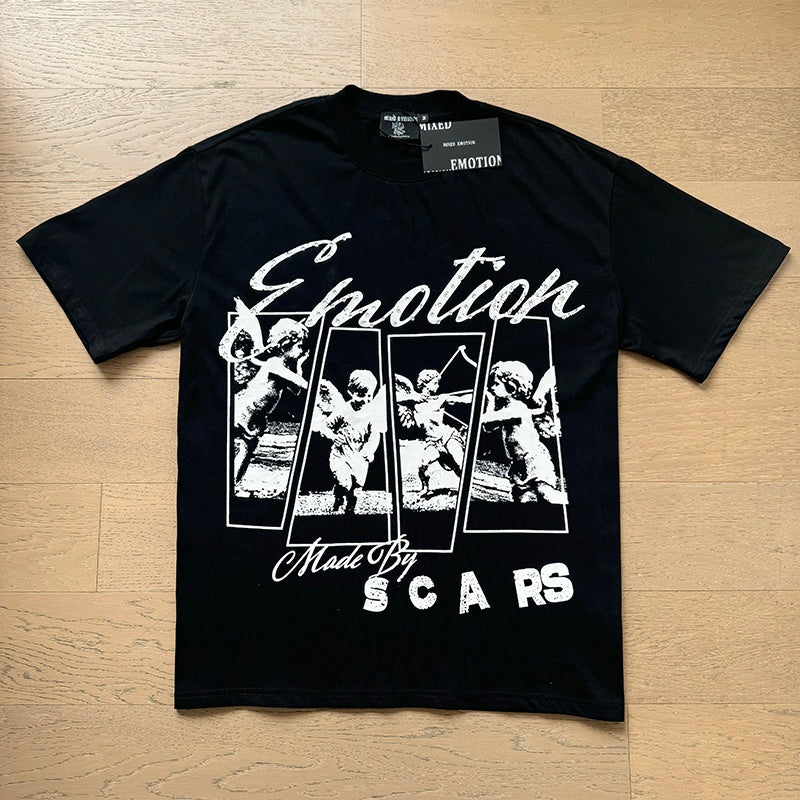 Mixed Emotion New Versatile Short-Sleeve T-Shirt