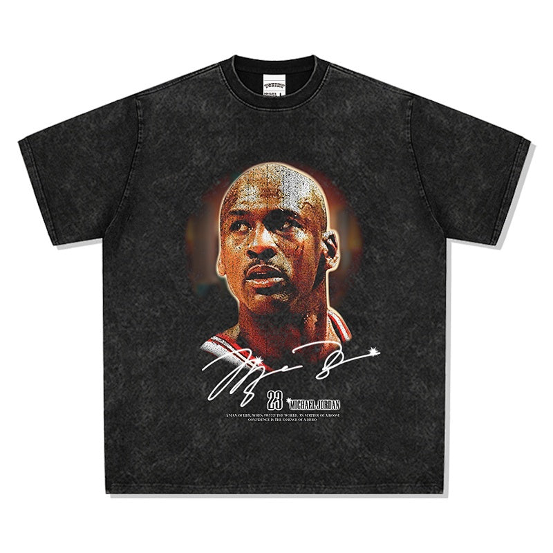 BIG FACE T shirts Pure Cotton High-Street Fashion