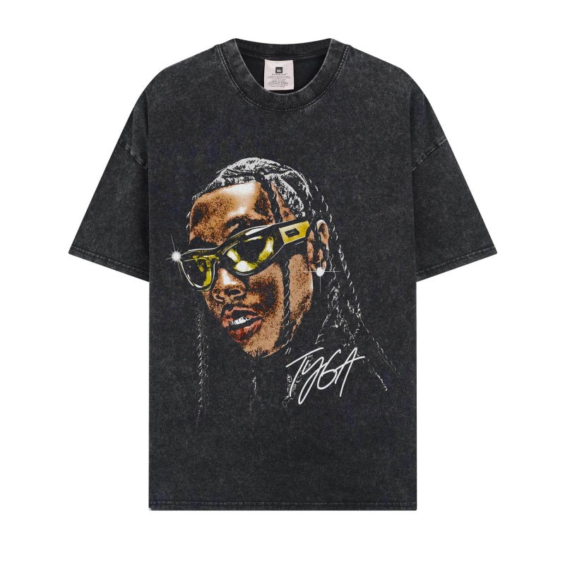 BIG FACE T shirts Pure Cotton High-Street Fashion