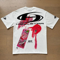 Hellstar T shirts High-street style, pure cotton, loose fit