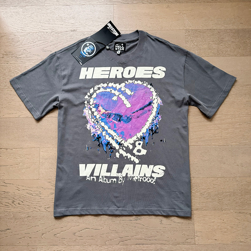 Hellstar T Shirts Retro style high street trend High-quality pure cotton high-street clothing