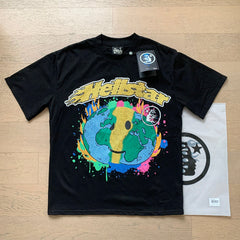 Hellstar  T Shirts Retro style high street trend High-quality pure cotton high-street clothing