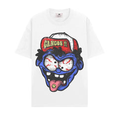 BIG FACE T shirts Pure Cotton High-Street Fashion