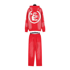 Hellstar Hoodie And Pants Two-Piece Set High-quality pure cotton high-street clothing
