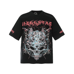 Hellstar T-shirt Direct Printing Pattern High-quality pure cotton high-street clothing