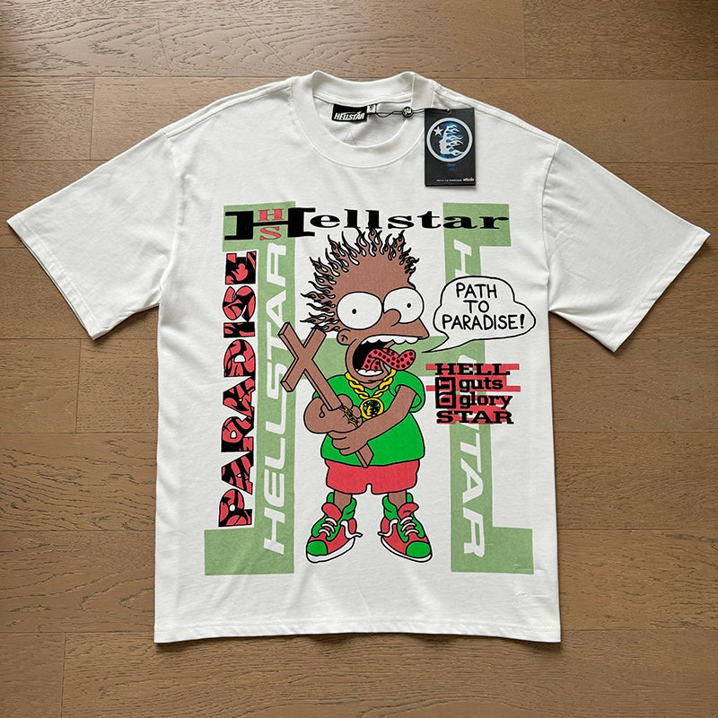 Hellstar T shirts High-street style, pure cotton, loose fit