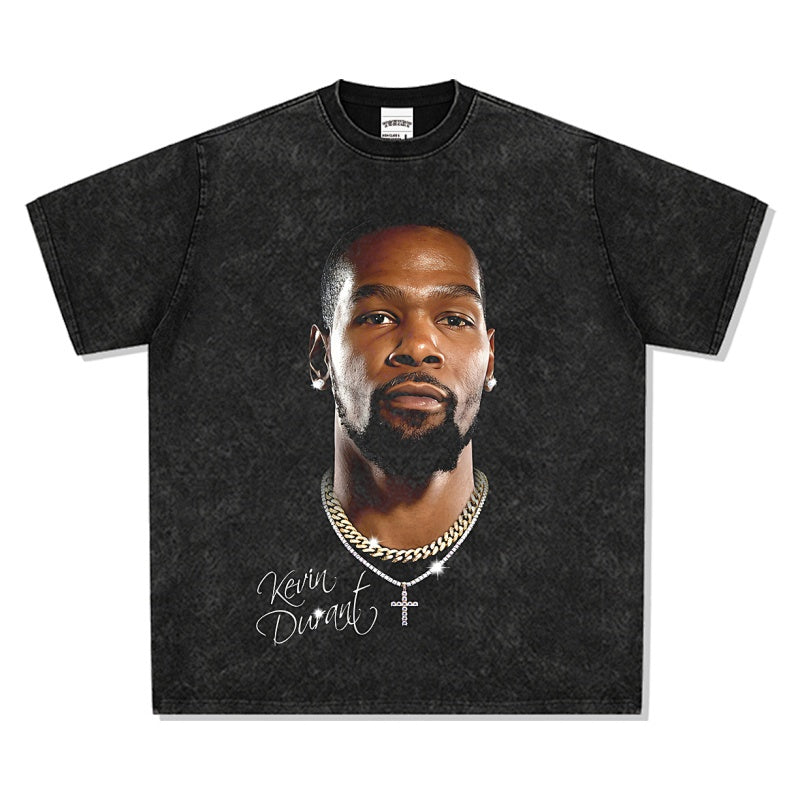 BIG FACE T shirts Pure Cotton High-Street Fashion