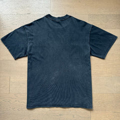 Valeforever Vale T Shirts Black acid-washed, distressed finish with printed and rhinestone-embellished graphics.