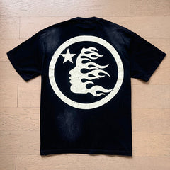 Hellstar T Shirts Washed Aging Process High-quality pure cotton high-street clothing