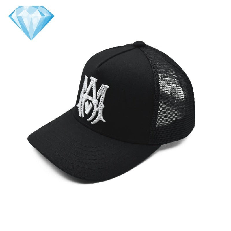 Amiri Hat embroidered diamond hat