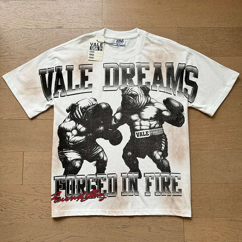 Valeforever Vale T Shirts Black and white cartoon print